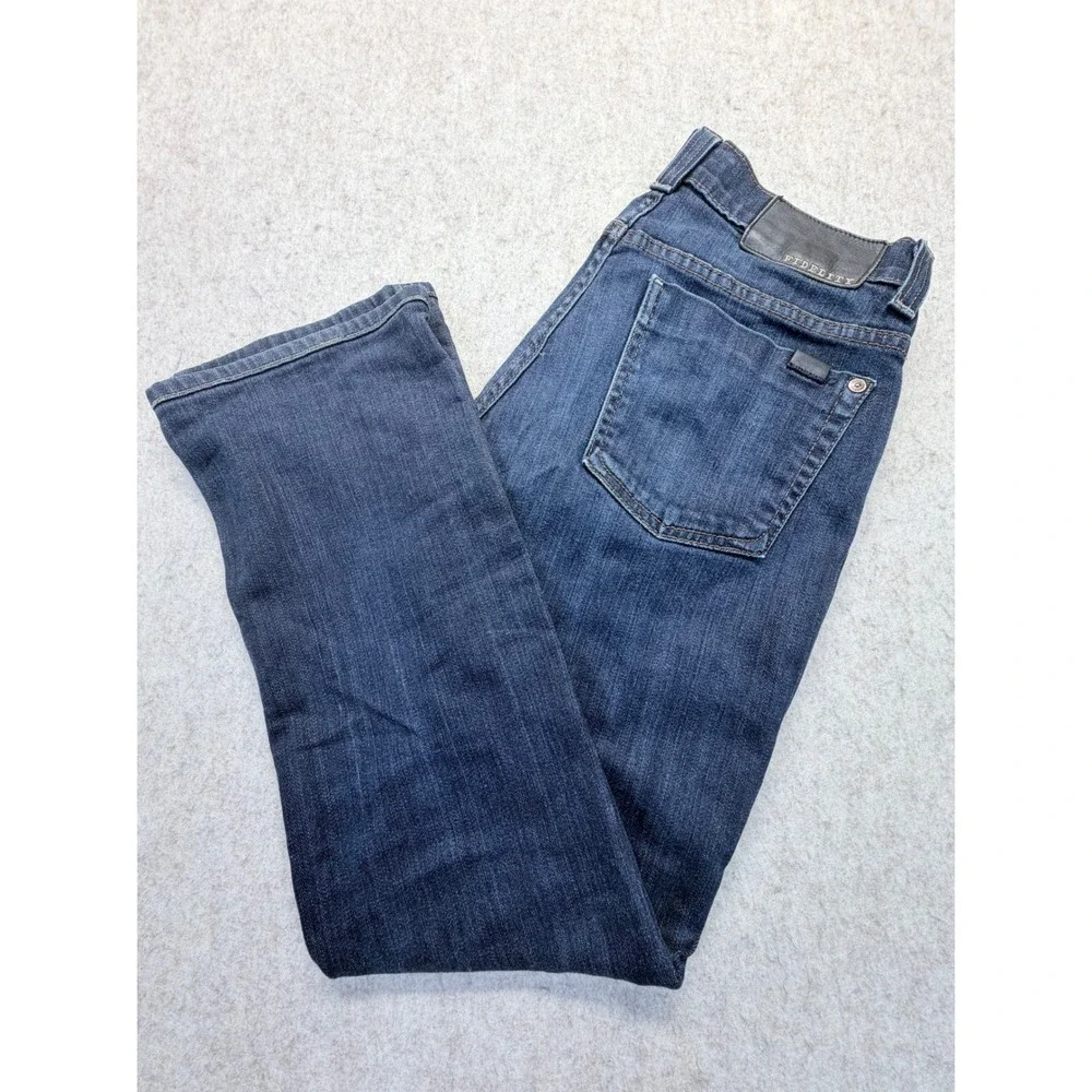 Fidelity Impala Jeans Mens 31 Blue Denim Straight Leg Made in USA Stretch